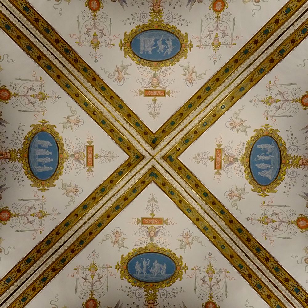 Vienna, Austria. Kunsthistorisches Museum. Ceiling detail.
